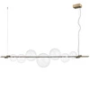 Lampa wisząca AMORE złota 153 cm