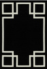 Dywan Hampton Black 200x300 Art deco