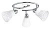 Lampa sufitowa Discovery spirala 3x40W  E14 chrom/biały