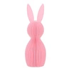 Figurka wielkanocna Królik duży różowy Intesi 17 cm glamour dekoracja na stół lub komodę