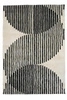 Dywan nowoczesny do salonu i sypialni Eclipse Ivory 160x230 czarno-biały ręcznie tkany