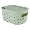 Kosz do przechowywania Tressy 2,3 l miętowy polipropylenowy do łazienki 5five
