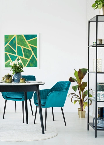 Krzesło Emilia Velvet bottle green tapicerowane