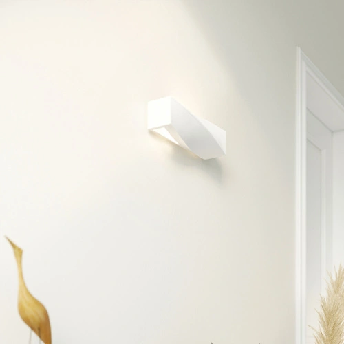 Kinkiet ścienny SIGMA MINI Sollux biały nowoczesny ceramiczny do salonu i sypialni 35 cm