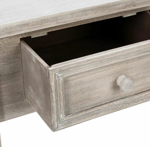 Konsola do przedpokoju Charme szara z szufladami nowoczesna drewniana Atmosphera 80 cm