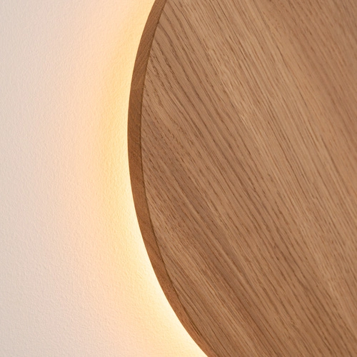 Kinkiet ścienny LED BORGEN nowoczesny stalowy do salonu i sypialni naturalny 30 cm