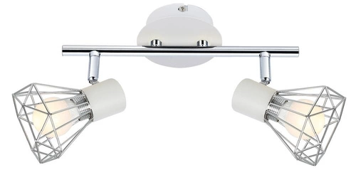 Lampa sufitowa Verve biała metalowa 2-punktowa regulowana do salonu i kuchni CANDELLUX