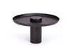Stolik kawowy okrągły TYK 630 czarny dębowy nowoczesny do salonu NORDIFRA 63 cm