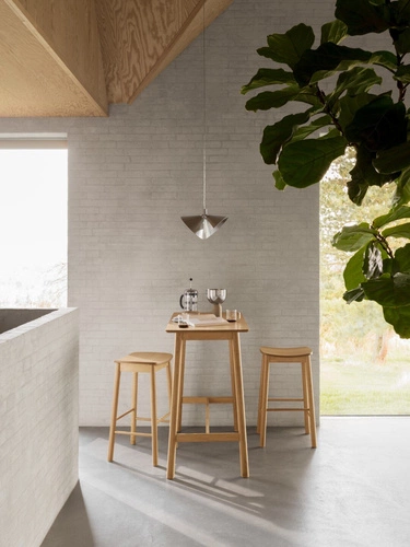 Stół barowy Barlow dąb naturalny prostokątny do kuchni i jadalni styl skandynawski Actona 120 cm