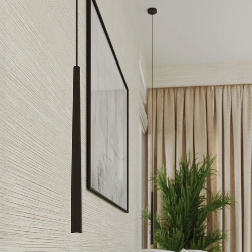 Lampa wisząca BLISS 1 czarna nowoczesna regulowana do salonu i jadalni nad stół