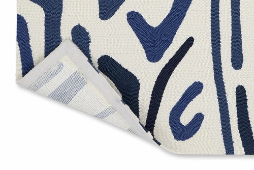 Dywan zewnętrzny do tarasu Synchronic Japanese Ink Origami 250x350 nowoczesny łatwoczyszczący