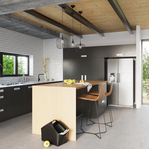 Lampa wisząca CELTA czarna nowoczesna metalowa do salonu, kuchni lub nad wyspę