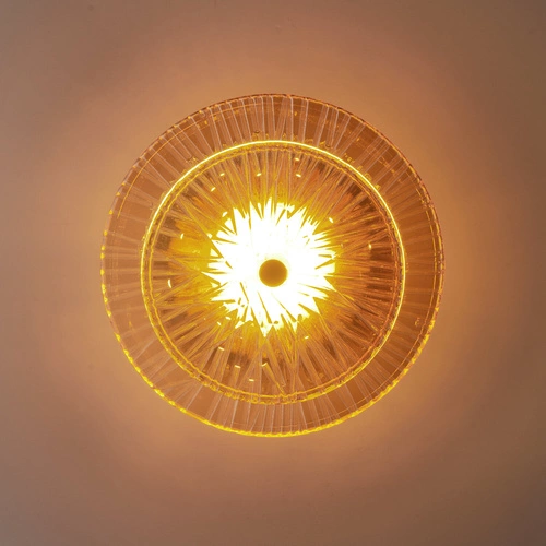 LUXIO nowoczesna lampa sufitowa LED szklana bursztynowa do salonu 20 cm Step into Design