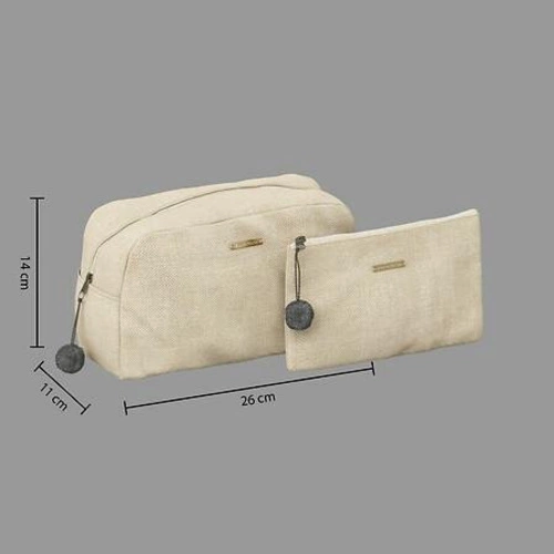 Zestaw 2 kosmetyczek Modern Color beżowe