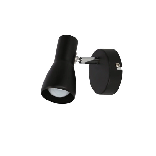 Kinkiet ścienny regulowany Picardo czarny matowy nowoczesny metalowy do sypialni i salonu