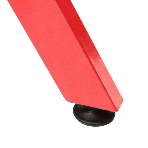 Biurko gamingowe Unit czerwone nowoczesne do pracy i nauki kompaktowe Intesi 100x50 cm