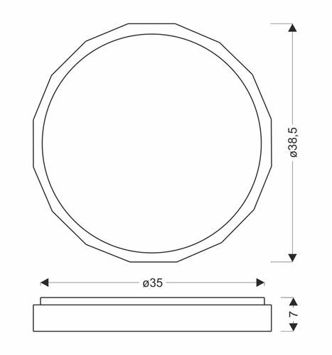 Plafon Cadix biały drewniany LED 24W okrągły nowoczesny do salonu i sypialni 38,5 cm