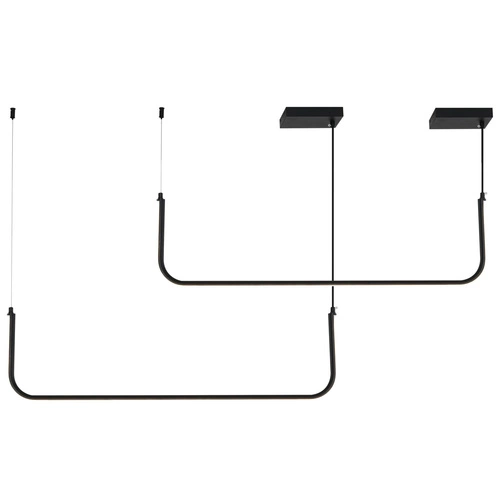 Lampa wisząca MINIMA-2 LED czarna 120 cm nowoczesna nad stół do jadalni i kuchni