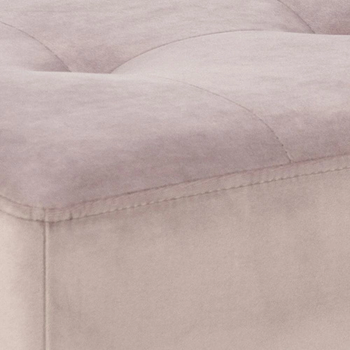 Ławka tapicerowana pikowana Glory VIC dusty rose do przedpokoju glamour różowa Actona 95 cm