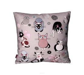 Poduszka dekoracyjna CATNIP welurowa antyalergiczna do salonu i sypialni multikolor 40x40