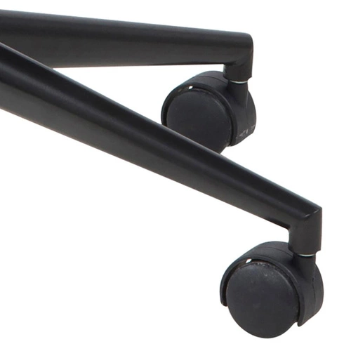 Winslow wygodny fotel biurowy ergonomiczny obrotowy czarny skórzany z podłokietnikami do biura