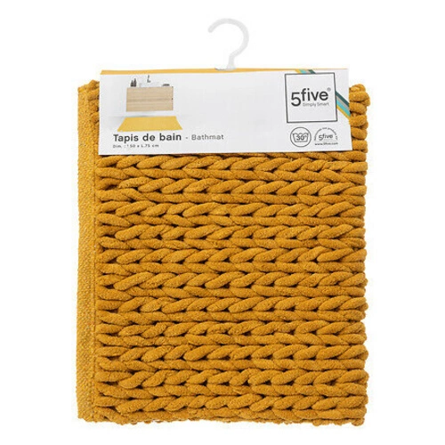 Dywanik łazienkowy Colors 5five simply smart musztardowy 50x75 cm bawełniany nowoczesny