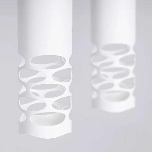 Lampa wisząca LIRO 2 biała nowoczesna metalowa do salonu kuchni przedpokoju 125 cm