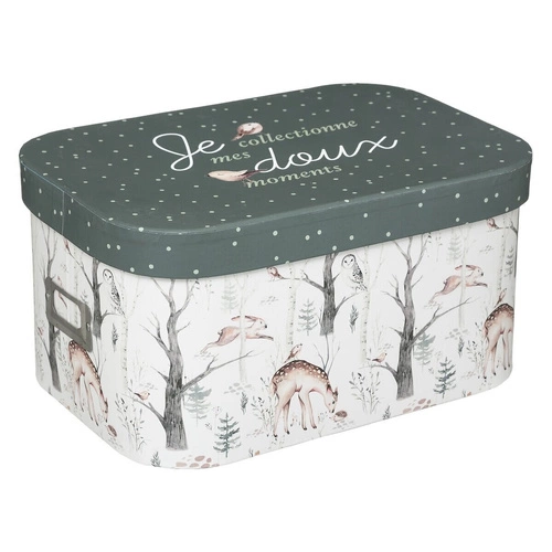 Atmosphera zestaw 3 pudełek ozdobnych do przechowywania dla dzieci Las nowoczesny