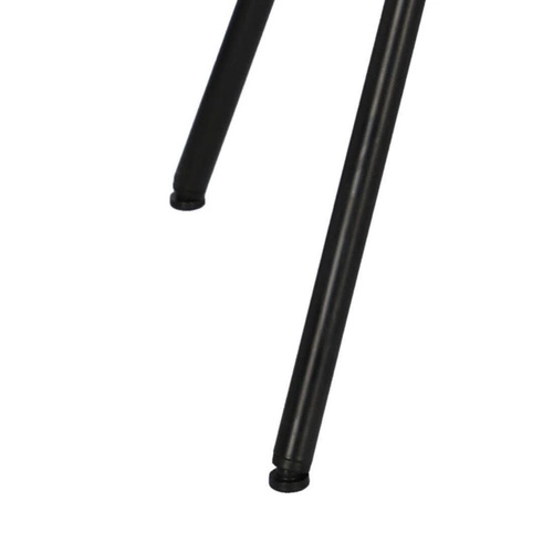 Hoker Nagzari czarny loftowy z ekoskóry i metalu do kuchni i wyspy kuchennej Intesi