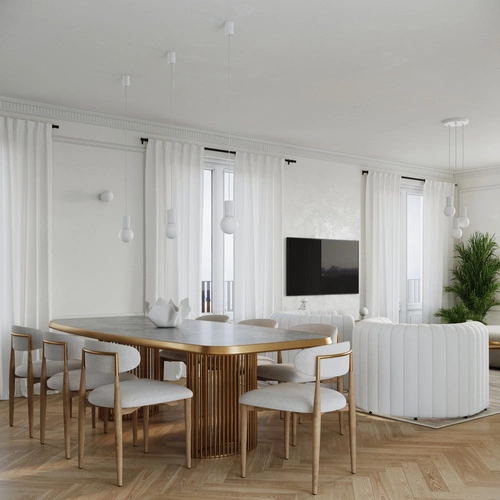 Lampa wisząca HALO 3P biała nowoczesna szklana do salonu i kuchni 3-punktowa