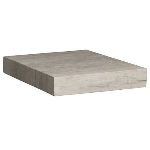 Nowoczesna półka ścienna samowisząca 23 cm szary dąb na książki i dekoracje 5five