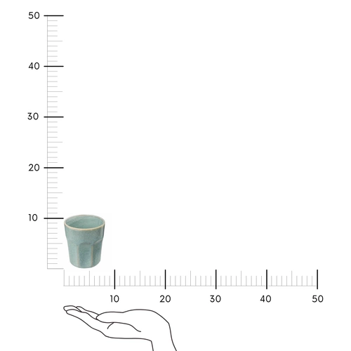 Kubek ceramiczny Roma 300 ml zielony nowoczesny do kawy i herbaty do kuchni 5five