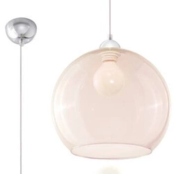 Lampa wisząca kula szklana BALL szampański do salonu i jadalni nowoczesna 30 cm