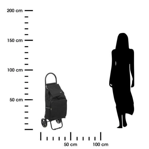 Wózek na zakupy Nomade czarny