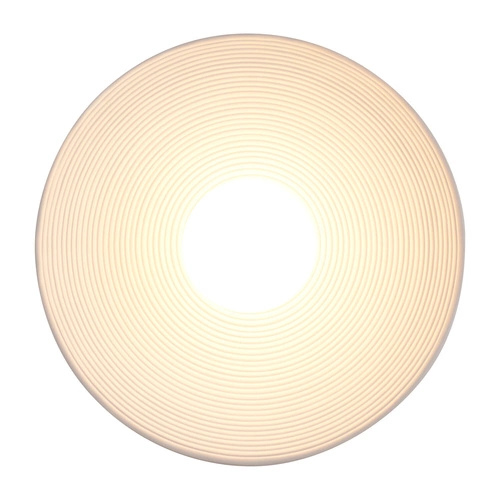 Kinkiet ścienny ILUSIONI biały szklany 26 cm nowoczesny do salonu i sypialni