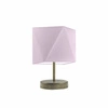 Lampka nocna PASADENA nowoczesna z abażurem fioletowym do sypialni i salonu LYSNE 30cm