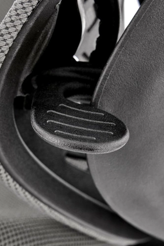 Fotel biurowy ergonomiczny Ventra szary czarny obrotowy z regulacją do biura Intesi