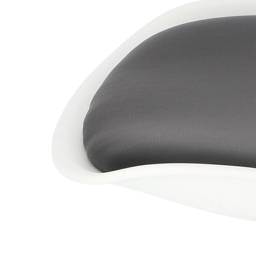 Krzesło Tulip Basic inspirowane Tulip Chair do salonu białe obrotowe z poduszką D2.DESIGN