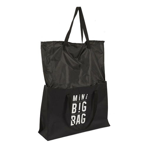 Rozkładana torba na zakupy rozmiar M czarna