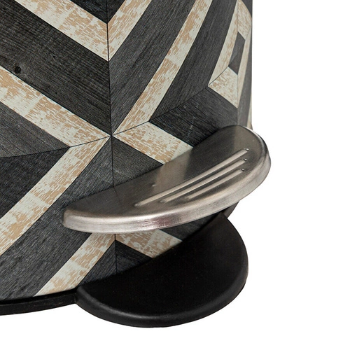 Kosz na śmieci do łazienki Canvas 3L nowoczesny metalowy z pedałem wyjmowane wiaderko