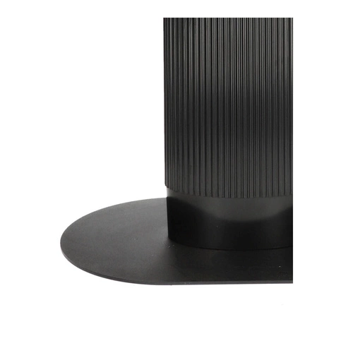 Stół do jadalni Maxim czarny owalny nowoczesny na jednej nodze 120x70 cm Intesi