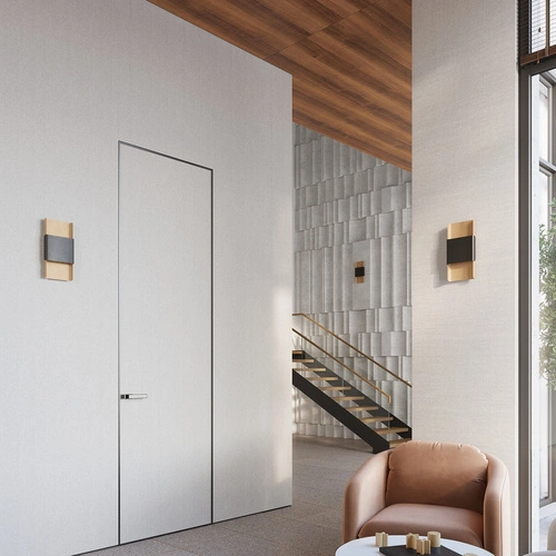 Kinkiet ścienny DURLIN nowoczesny złoty czarny metalowy do salonu i sypialni 40 cm SOLLUX