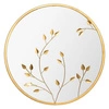 Lustro okrągłe glamour Feuille 58cm złote do salonu w metalowej ramie Atmosphera