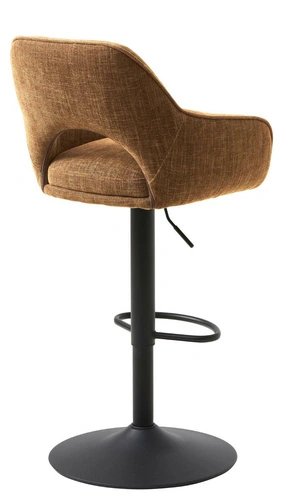 Hoker Cowley pomarańczowy tapicerowany obrotowy do kuchni regulowany