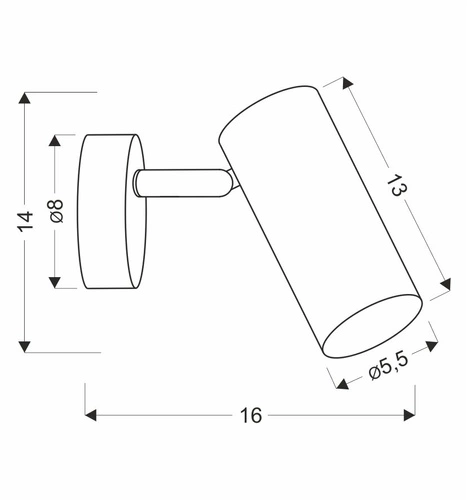 Kinkiet ścienny Colly nowoczesny złoty LED regulowany do salonu i sypialni CANDELLUX