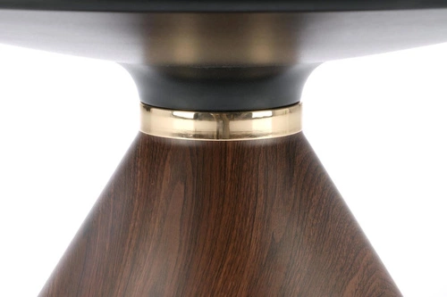 Stolik kawowy Suli okrągły biały marmur nowoczesny glamour do salonu 70 cm Intesi