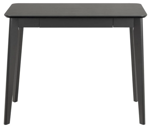Biurko Roxby czarne nowoczesne z szufladą do pracy i biura, skandynawski styl 100x50 cm