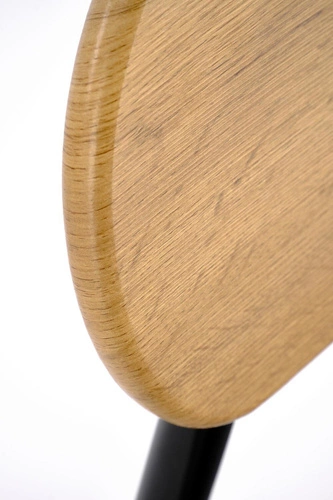 Zestaw stół + 2 krzesła Maddie naturalny/czarny