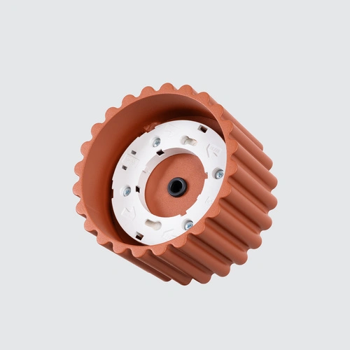 Plafon sufitowy okrągły AURA 1 czerwony nowoczesny do salonu kuchni jadalni 10 cm