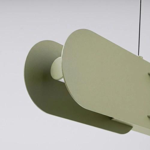 Lampa wisząca LED CHAIN 158 zielona oliwka nad wyspę nowoczesna